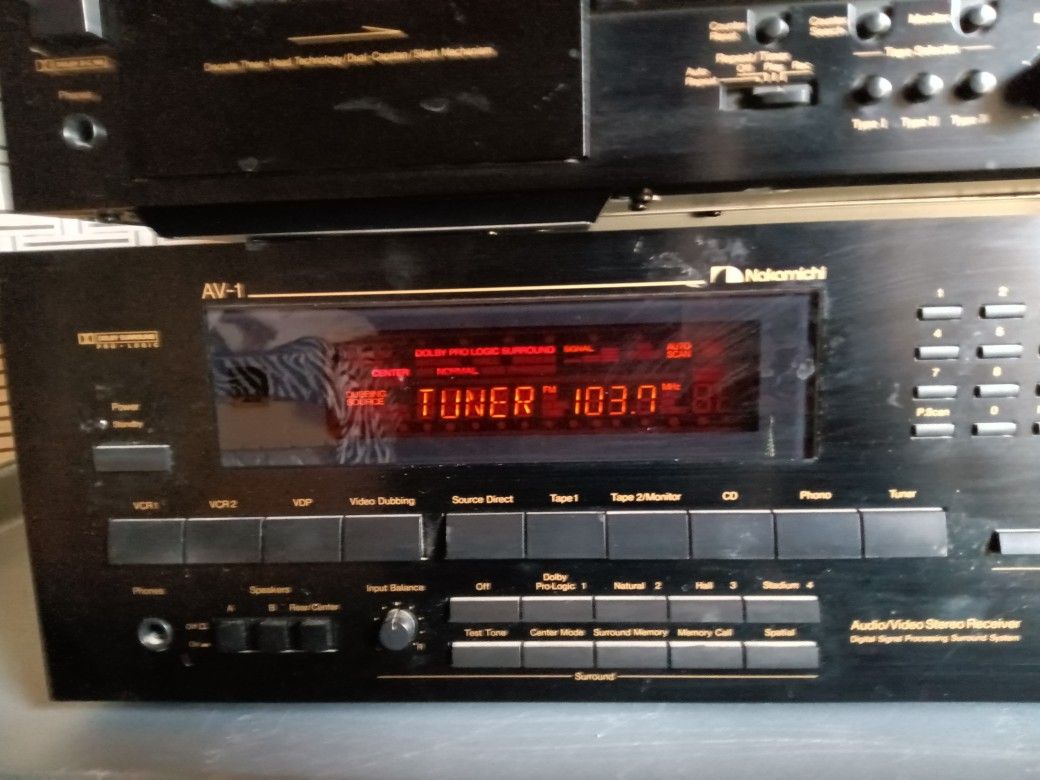 Nakamishi Receiver And Tape Deck