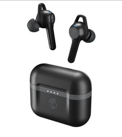 Skullcandy Indy Evo in-Ear Wireless Earbuds, 30 Hr Battery, Microphone, Works with iPhone Android and Bluetooth Devices - Black