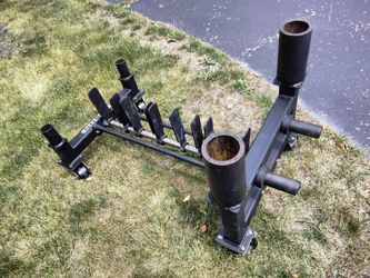 Samson Rolling Olympic Plate Storage Rack