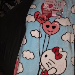 Hello Kitty Valentines Blanket 