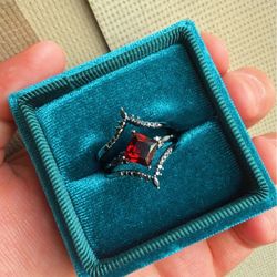 Engagement 3 piece set ring