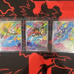 First Partner Illustration Alola Starters