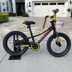 Specialized Riprock 16” black & pink coaster bike