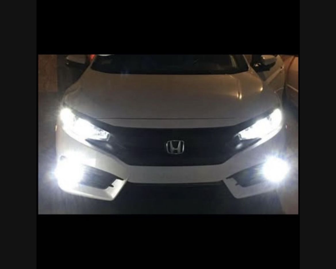 LED BRIGHT Bulb Upgrades Fog Or Headlights With Warranty Luces Azul Blanco 9006 Hb4 H11 Luces White 6k ,8k Blue White