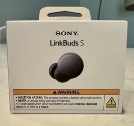 NIB! Sony LinkBuds S WF-LS900N/BC Noise Cancelling Wireless Earbuds – Black