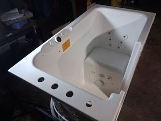 K-156T-RCP-0 | Belay Walk-in whirlpool bathtub with sink faucets and bubble massage jets