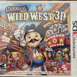 New Nintendo 3DS Carnival Games Wild Weat 3D Game By 2K Play Sealed