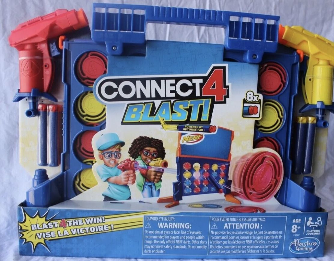 Nerf Connect 4 Blast 2 Player Blast 4 The Win New