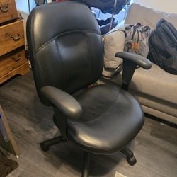 Black Leather Office Chair
