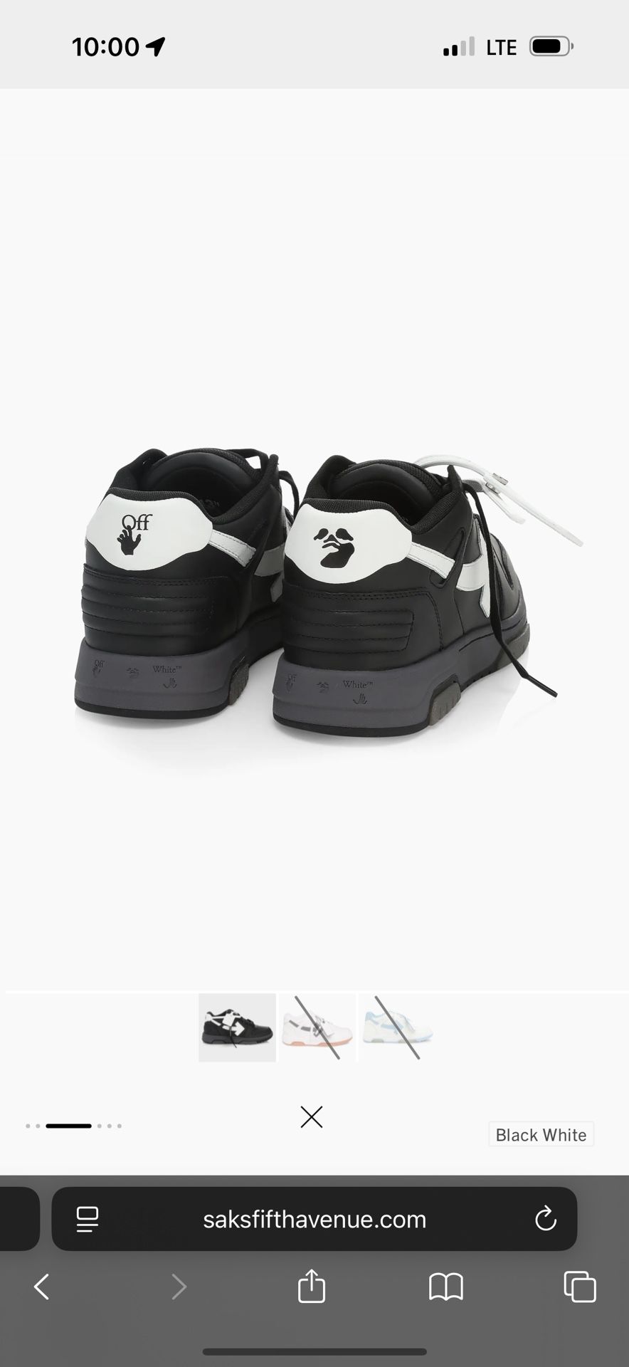 OFF WHITE OUT OF OFFICE