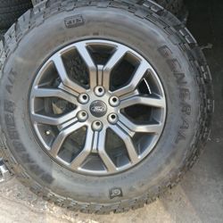 2026 NEW OEM ORIGINAL TAKEOFFS FORD F-150 TREMOR 18 INCH TIRES GENERAL GRABBER ALL-TERRAIN 99.99 %  $ 1699 