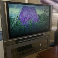 60” Sony Tv  With Tv Table Stand 
