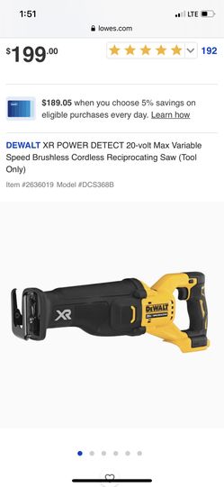 DEWALT XR 20-volt Max Variable Speed Brushless Cordless