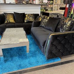 Bk Futon Galaxy Sofá And Love Seat 