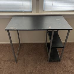 Small Black Desk For Garage Or Child