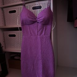 Pink Sparkle Windsor Dress XS