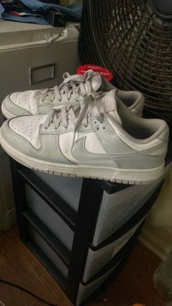 White/Light Grey  Nike dunks