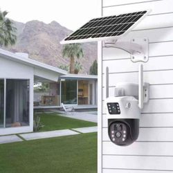 Solar Powered Dual Security Camera