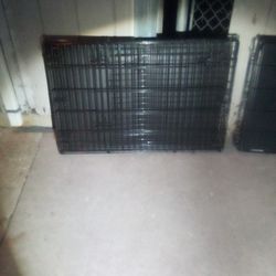 Two Large Dog Kennel's 