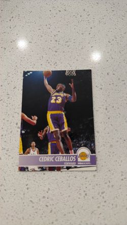Cedric Ceballos NBA Hoops Lakers Basketball Card