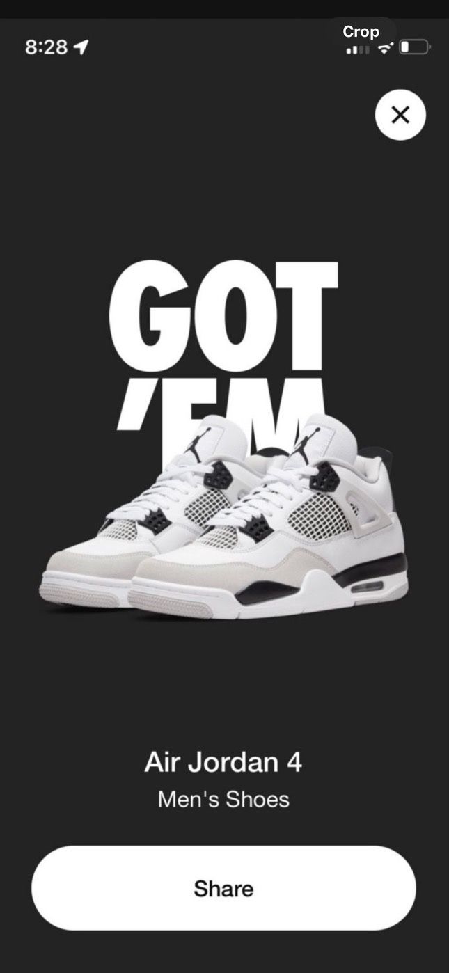 Jordan 4 Military Black (Size 13)