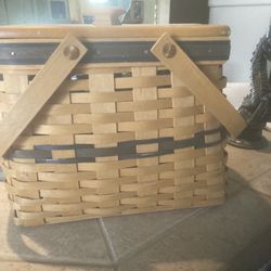 Longaberger Covered Basket 