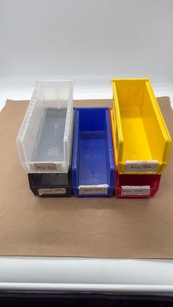 Plastics stackable storage bin 11 x 4 x 4