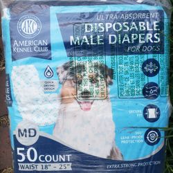 Dog Diapers, Size Medium 