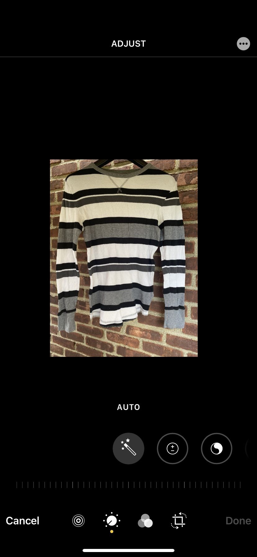 Mossimo Supply Company Athletic Fit Men’s Medium Thermal Striped Shirt