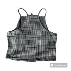 H&M Divided Plaid Crop Top