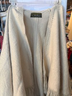 100 percent very warm wool poncho