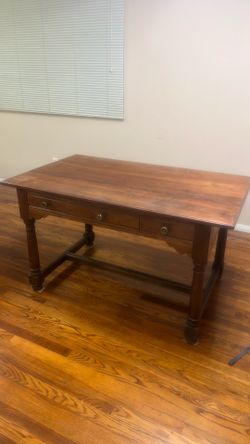 Desk  Antique, Solid walnut table