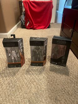 Lot of three the black series figures