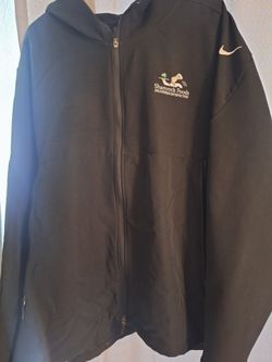 Nike Golf Men's Full-Zip Hooded Soft-Shell Jacket - Black, Size 3XL