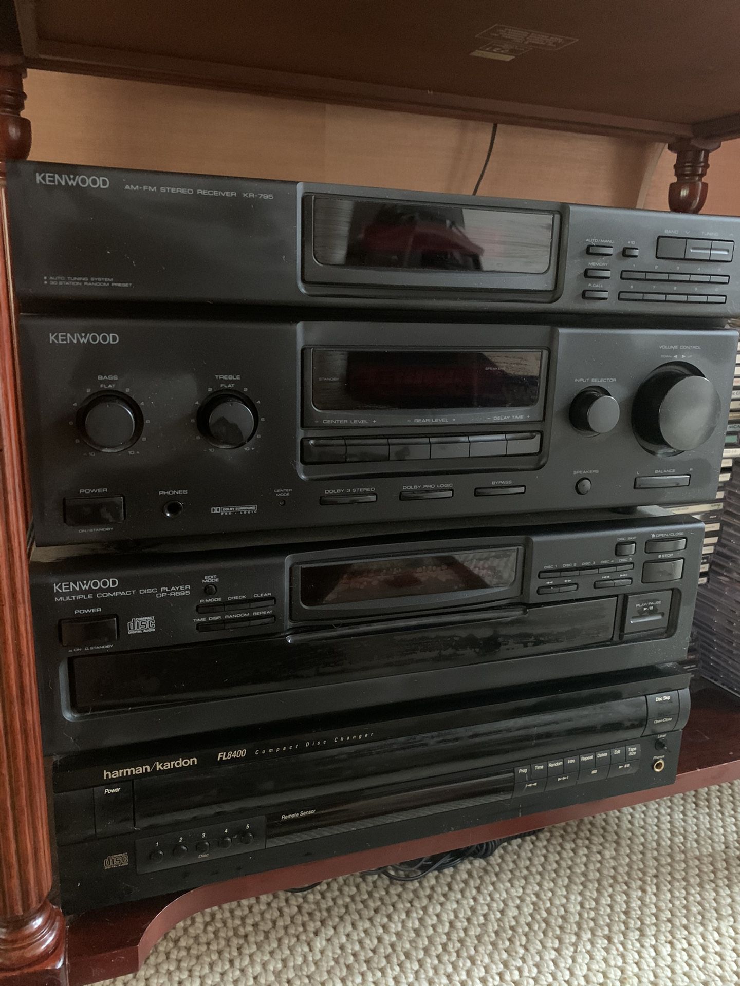 Kenwood AM/FM Stereo Receiver and Multi Disc Player (2)