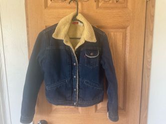 Vintage Dark Levi Sherpa Lined Jacket