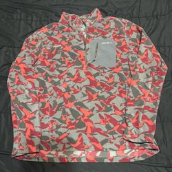 Eddie Bauer First Ascent Bird Logo Camo Fleece Sweatshirt Men please read description 