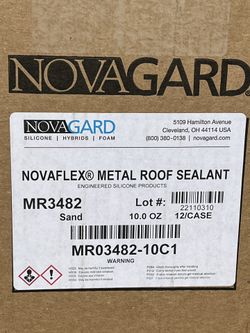 NOVAGARD/ Novaflex Metal Roof Sealant . NEW