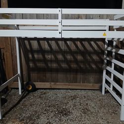 New Loft Bed Frame, L 79.75", H 67.5", D 41.75".