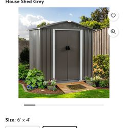 6x4 Grey Shed Brand New 