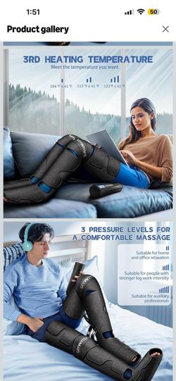 Air Compression Leg Massager – Like New 💆‍♀️