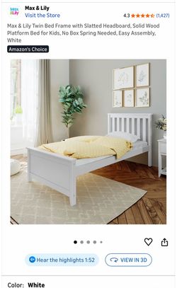 Solid wood bedframe and mattress