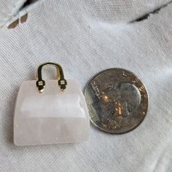 Rose Quartz Pocket Book Pendant 