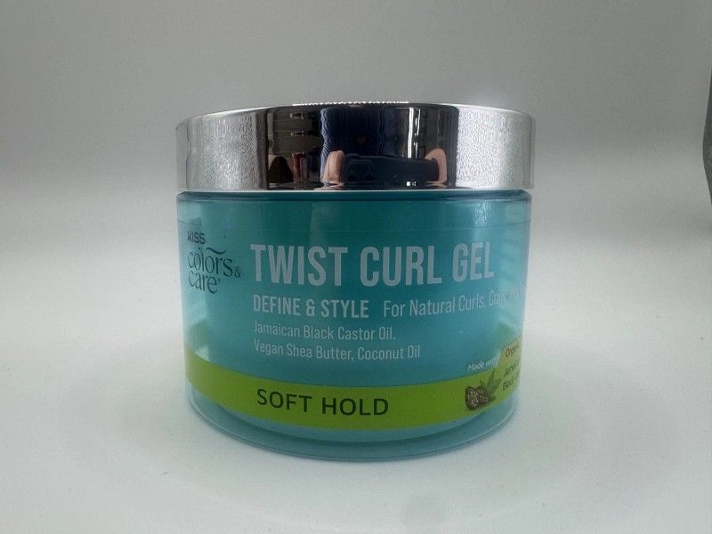 New! KISS Colors & Care Twist Curl Hair Gel, Soft Hold, Define & Style, 6 oz
