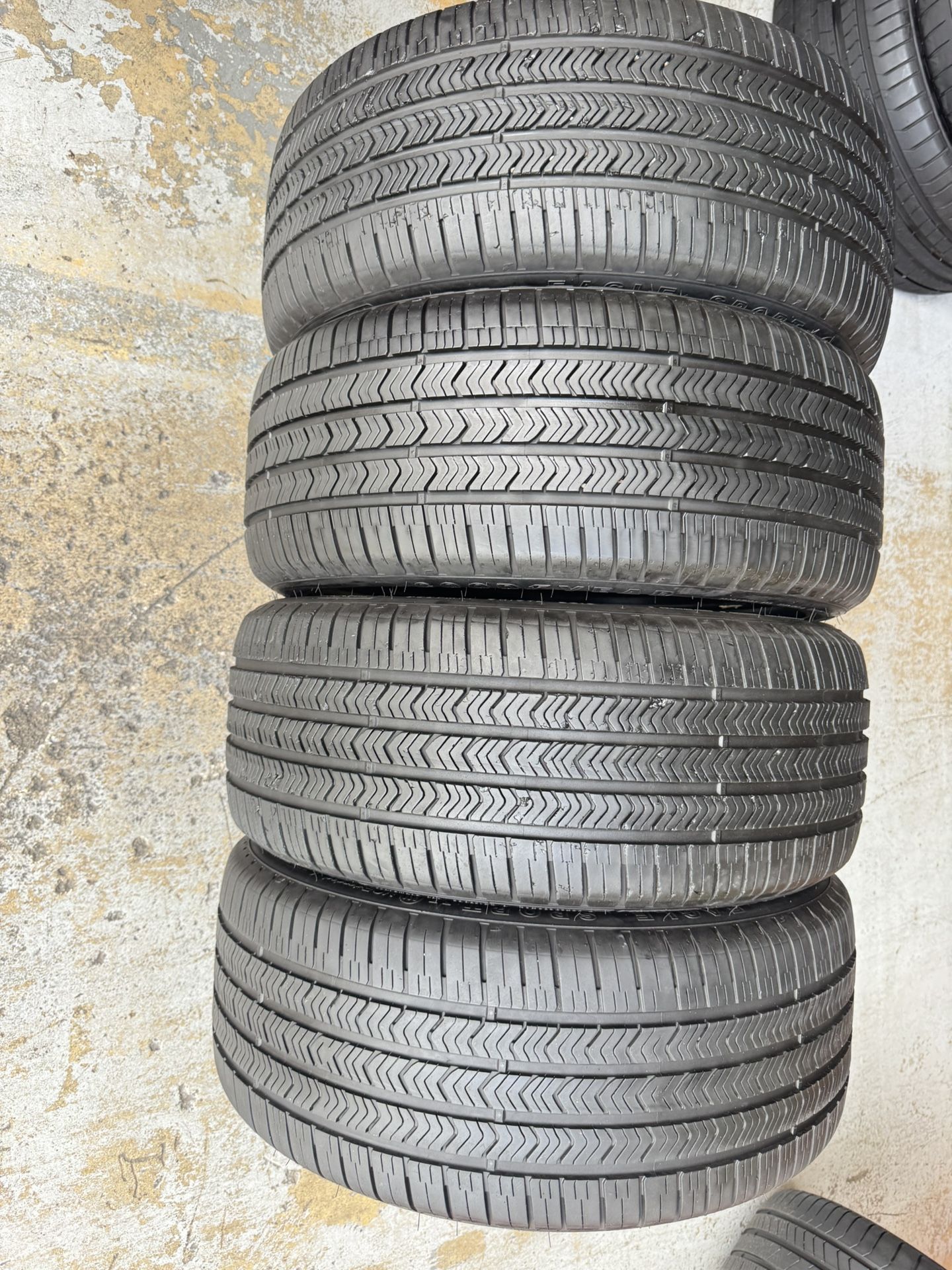 Set Of Four 245/40/19 Goodyear Eagle Sport Runflats With 80-90% Left Amazing Set