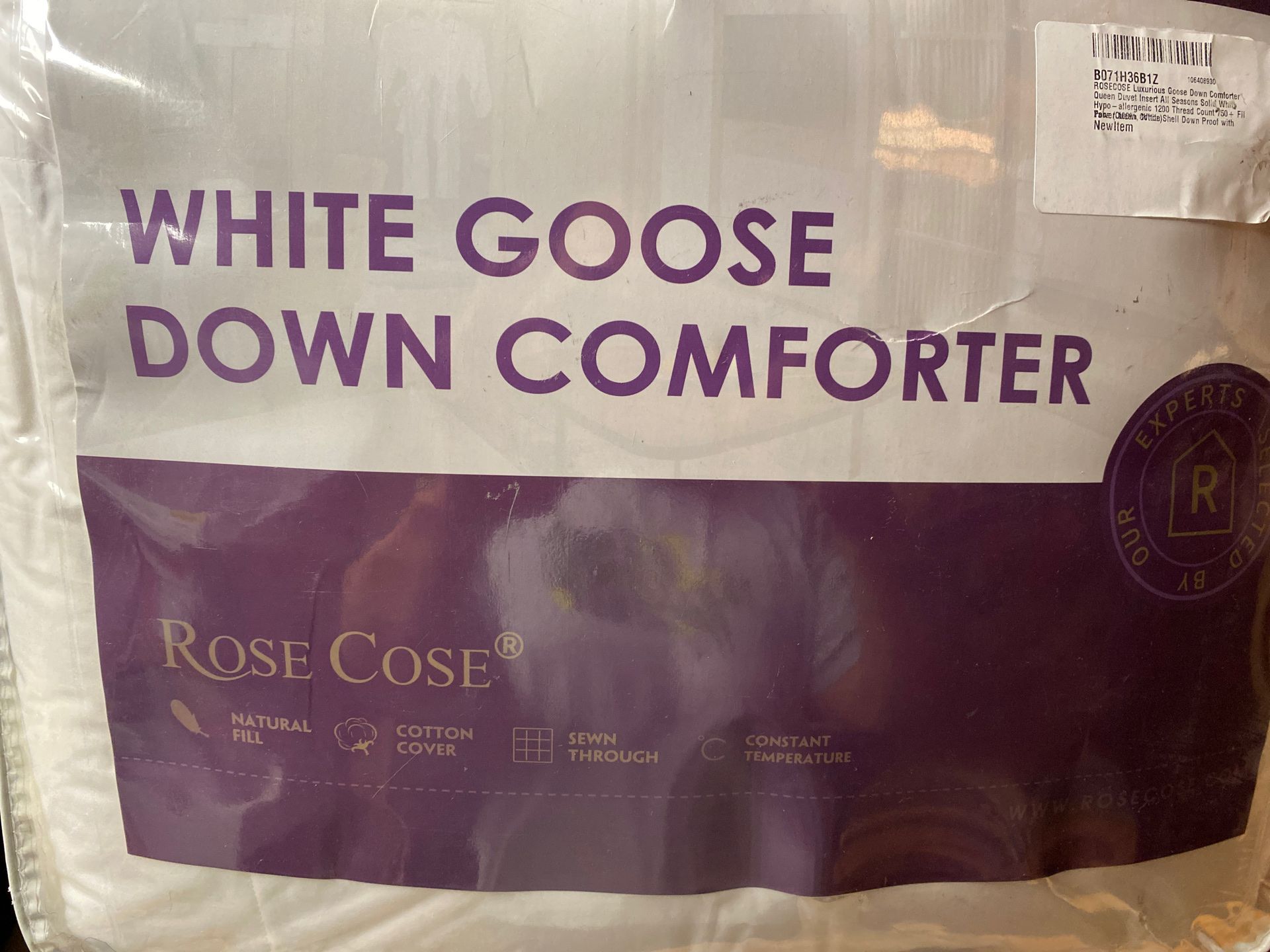 Rose Cose white goose down comforter