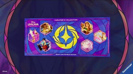 Disney Lorcana Curator's Collection Beauty and the Beast in hand
