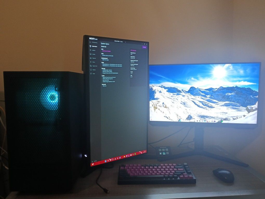 Gaming PC Setup (Dual Monitor)