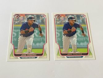 2014 Bowman Jose Ramirez Rookie # 176 Lot of 2. Indians