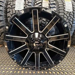 18x9 5x114 5x127 Fuel Contra Rims  -12 Offset 